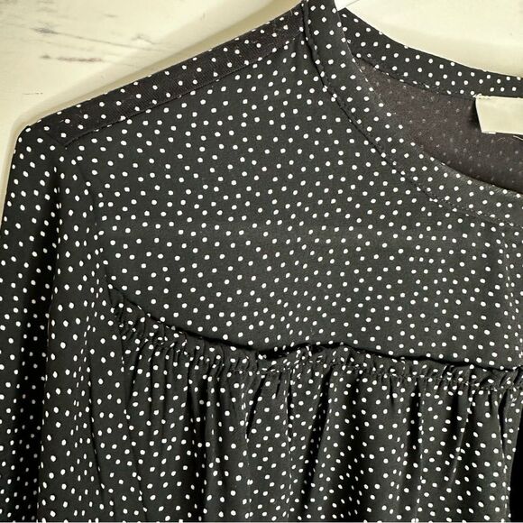 Loft small black & white polka dot top - Picture 3 of 6